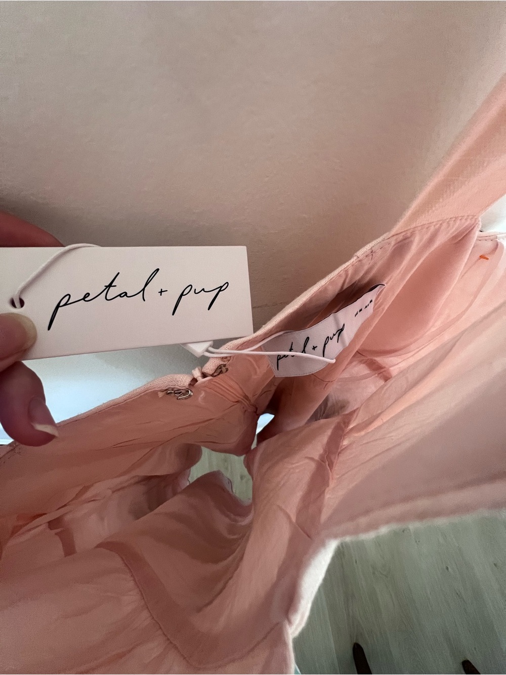Petal & Pup NWT Linen blend Giada Tie Strap Minidress/ tropical NWT $100 retail - Picture 4 of 10